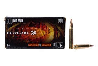 Federal Fusion 180 gr BSP .300 Win Magnum Ammo with brass casing